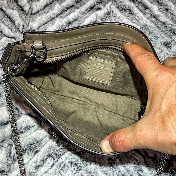 NWOT - COACH SWAGGER WRISTLET IN PATCHWORK EXOTIC EMBOSSED LEATHER (65140) - Picture 9 of 9